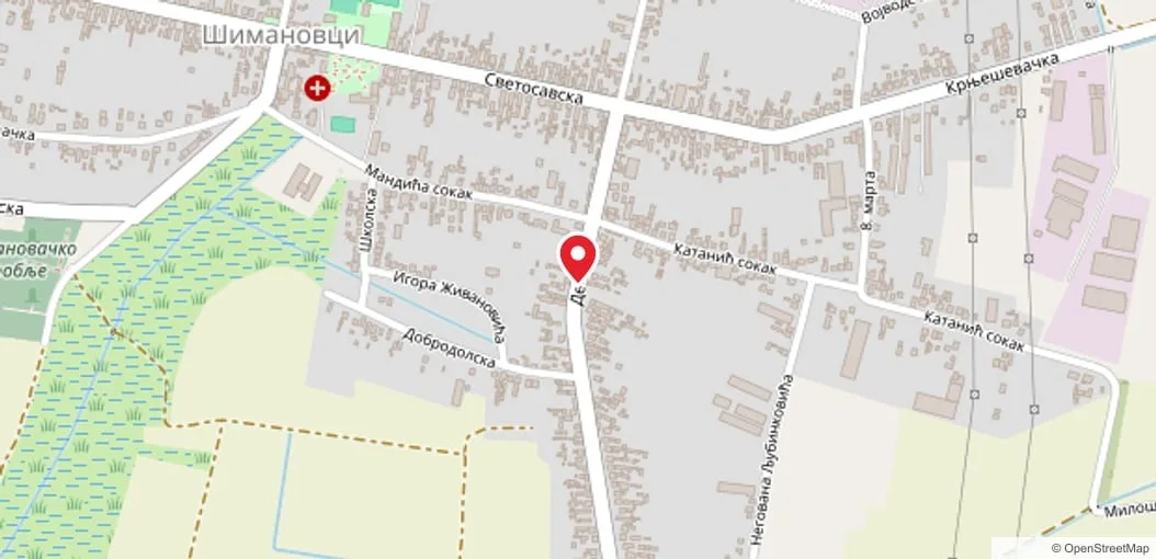 Mapa: skladište Šimanovci, Dečka bb